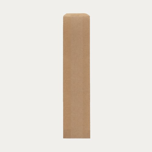 Long brown kraft breadstick bag