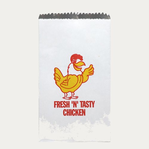 Printed foil-lined XL chicken bag