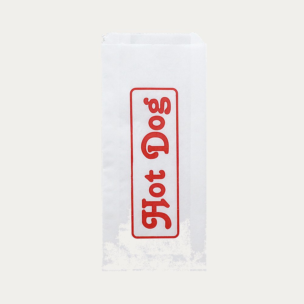 Printed hot dog bag