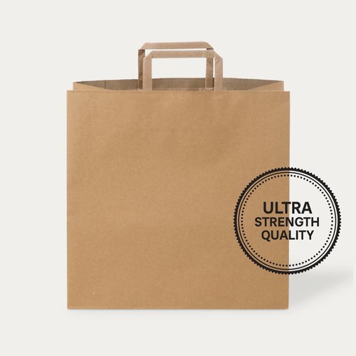UUB-115-F flat handle bag in 115gsm duplex paper