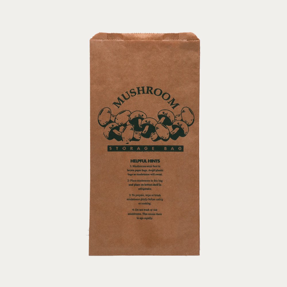 Brown kraft heavy duty mushroom bag