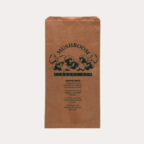 Brown kraft heavy duty mushroom bag