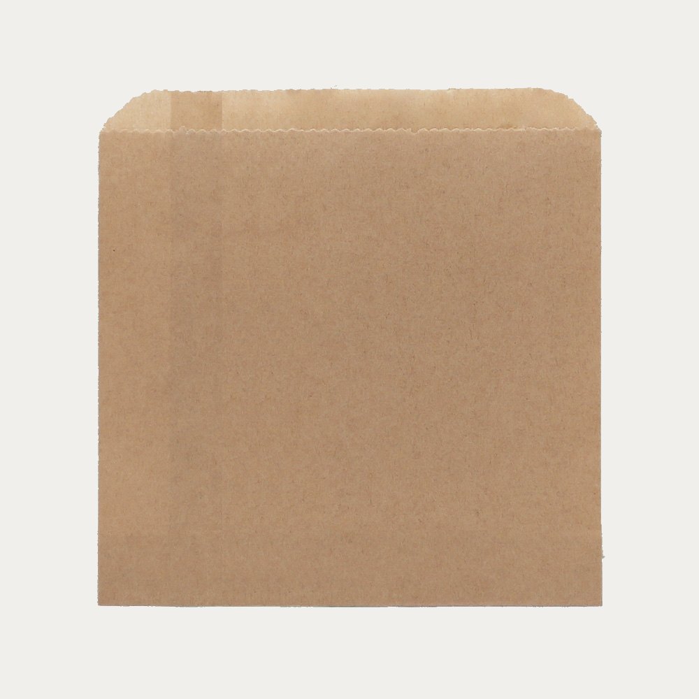 Brown kraft square snack bag